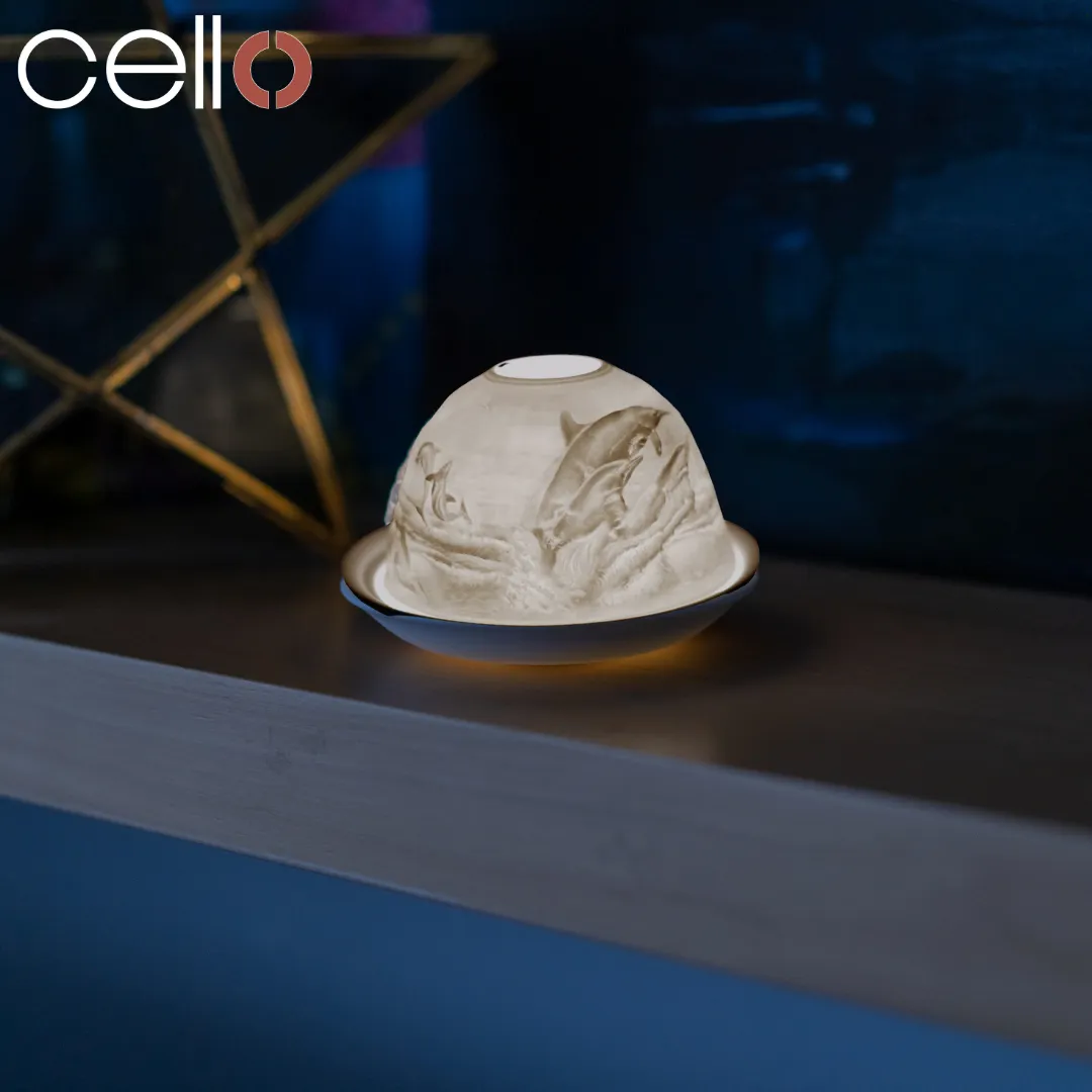 Cello Tealight Dome - Dolphin