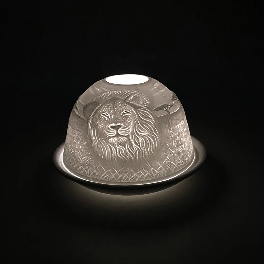 Cello Tealight Dome - Lion