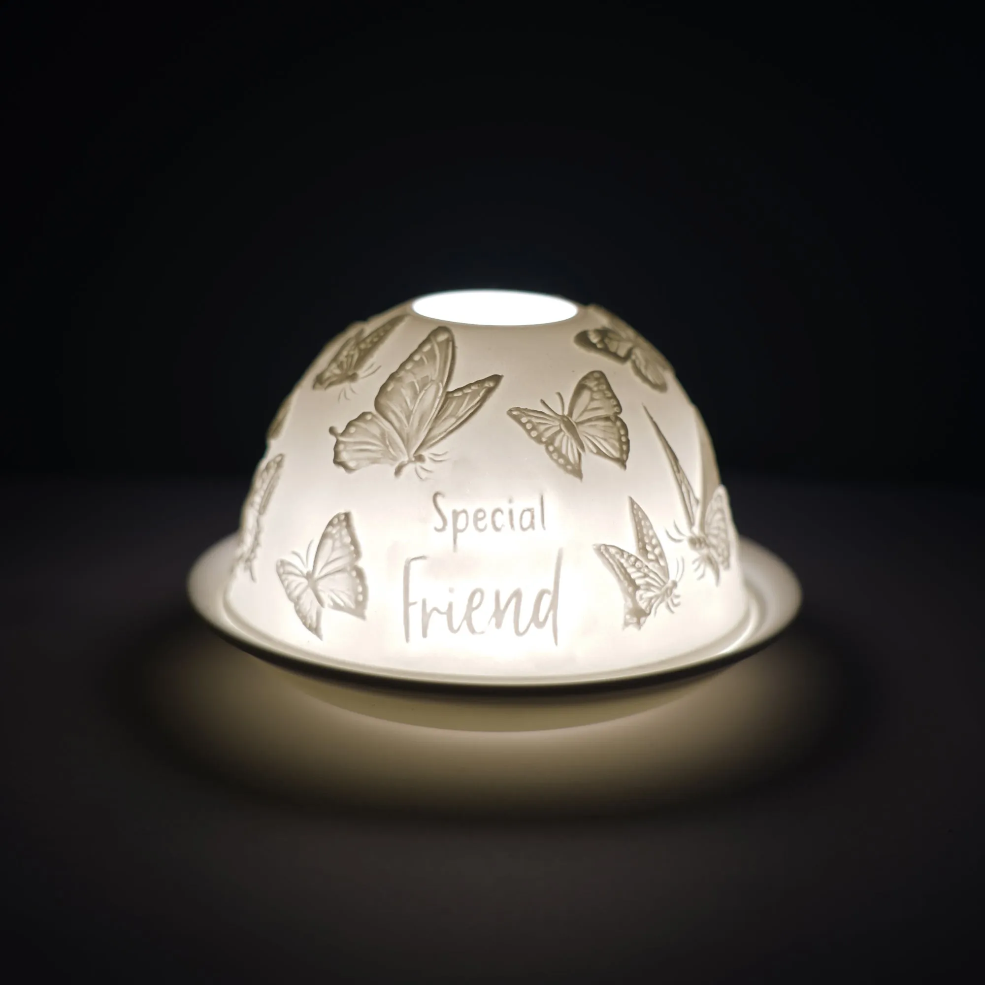 Cello Tealight Dome - Special Friend Butterfly