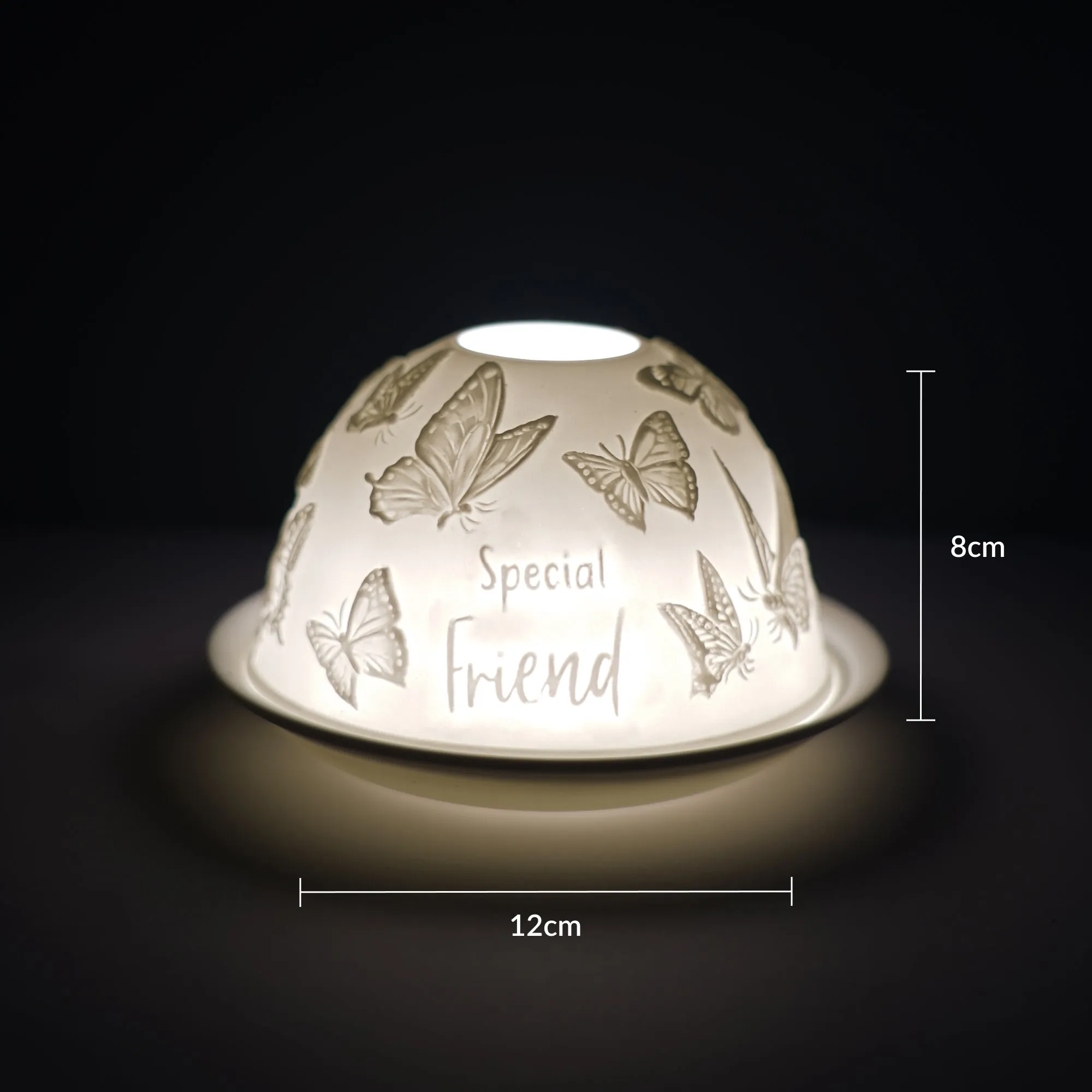 Cello Tealight Dome - Special Friend Butterfly
