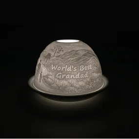 Cello Tealight Dome - Worlds Best Grandad