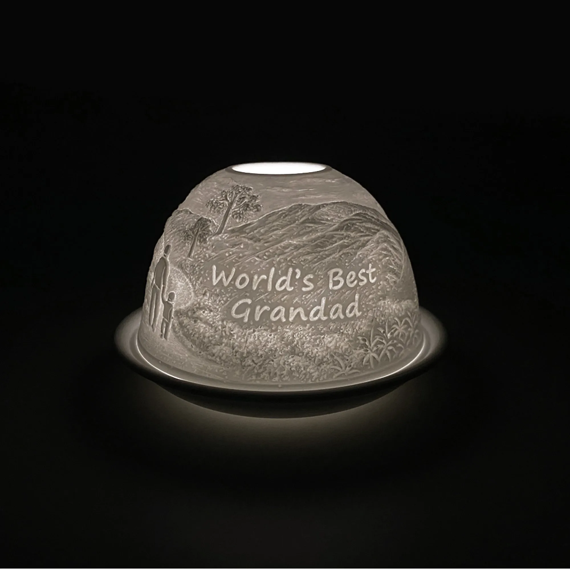 Cello Tealight Dome - Worlds Best Grandad