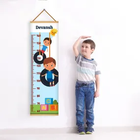 Children Swinging theme Kids Growth scale