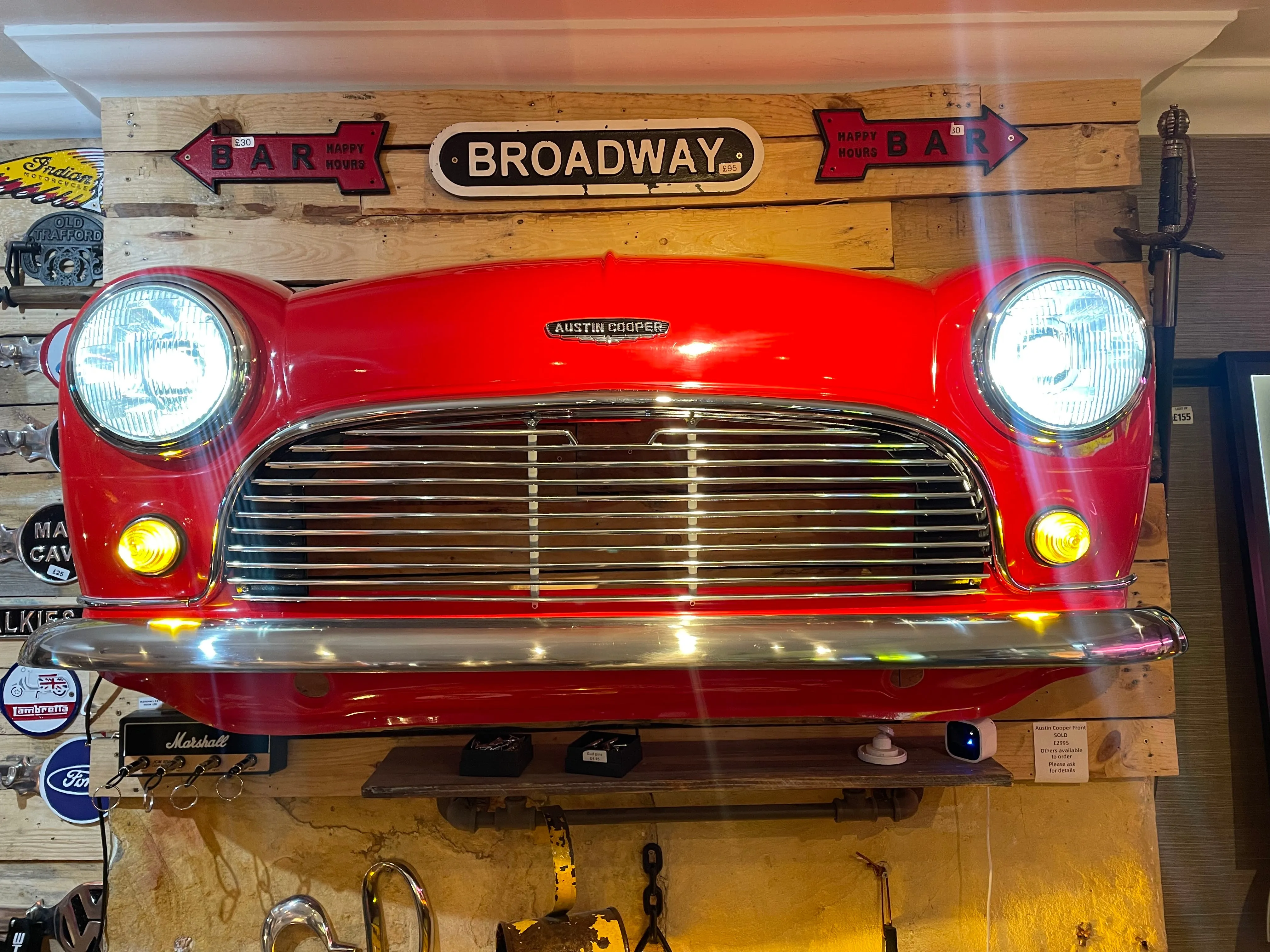Classic Mini Cooper Front End Wall Art