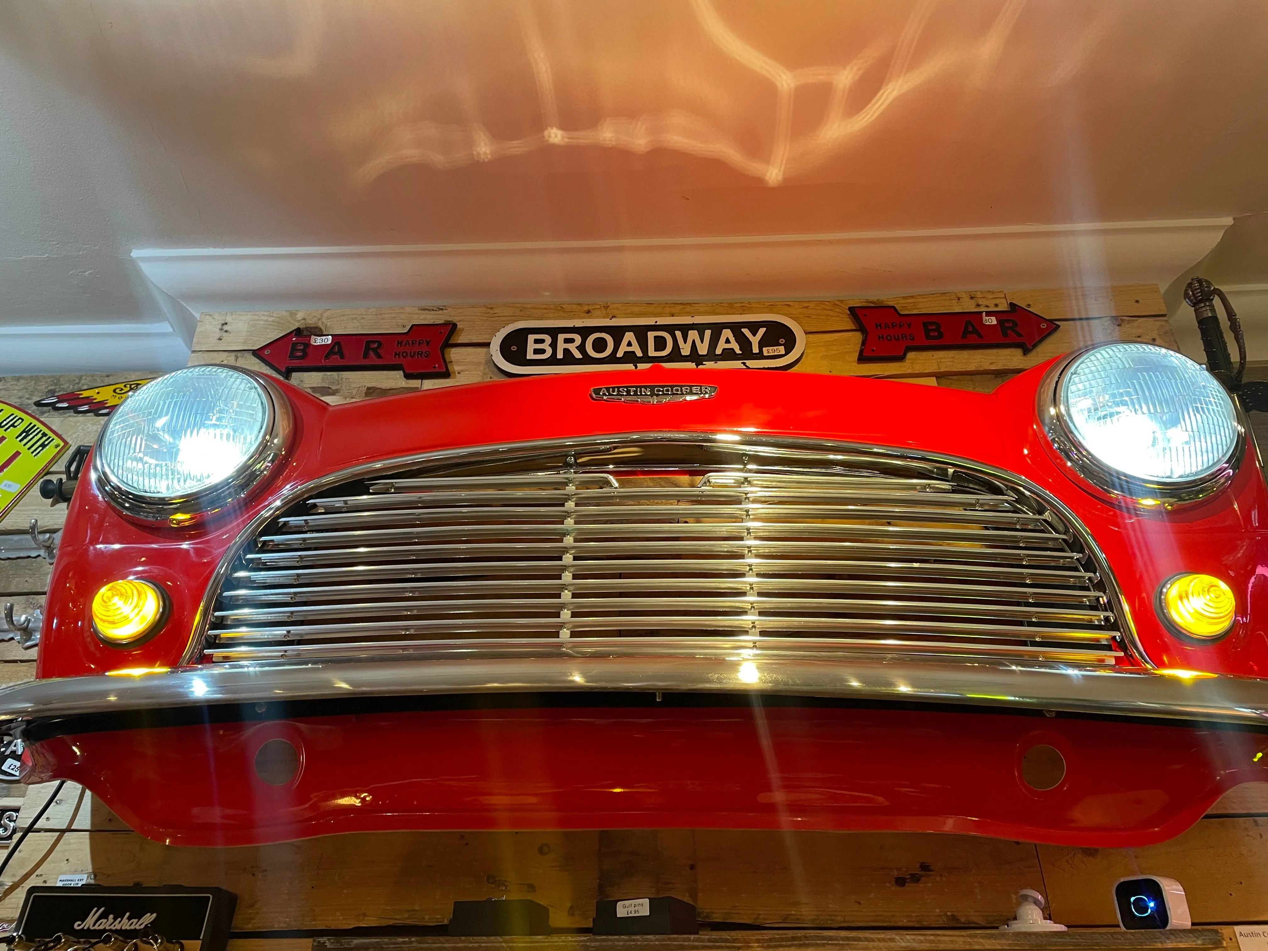 Classic Mini Cooper Front End Wall Art