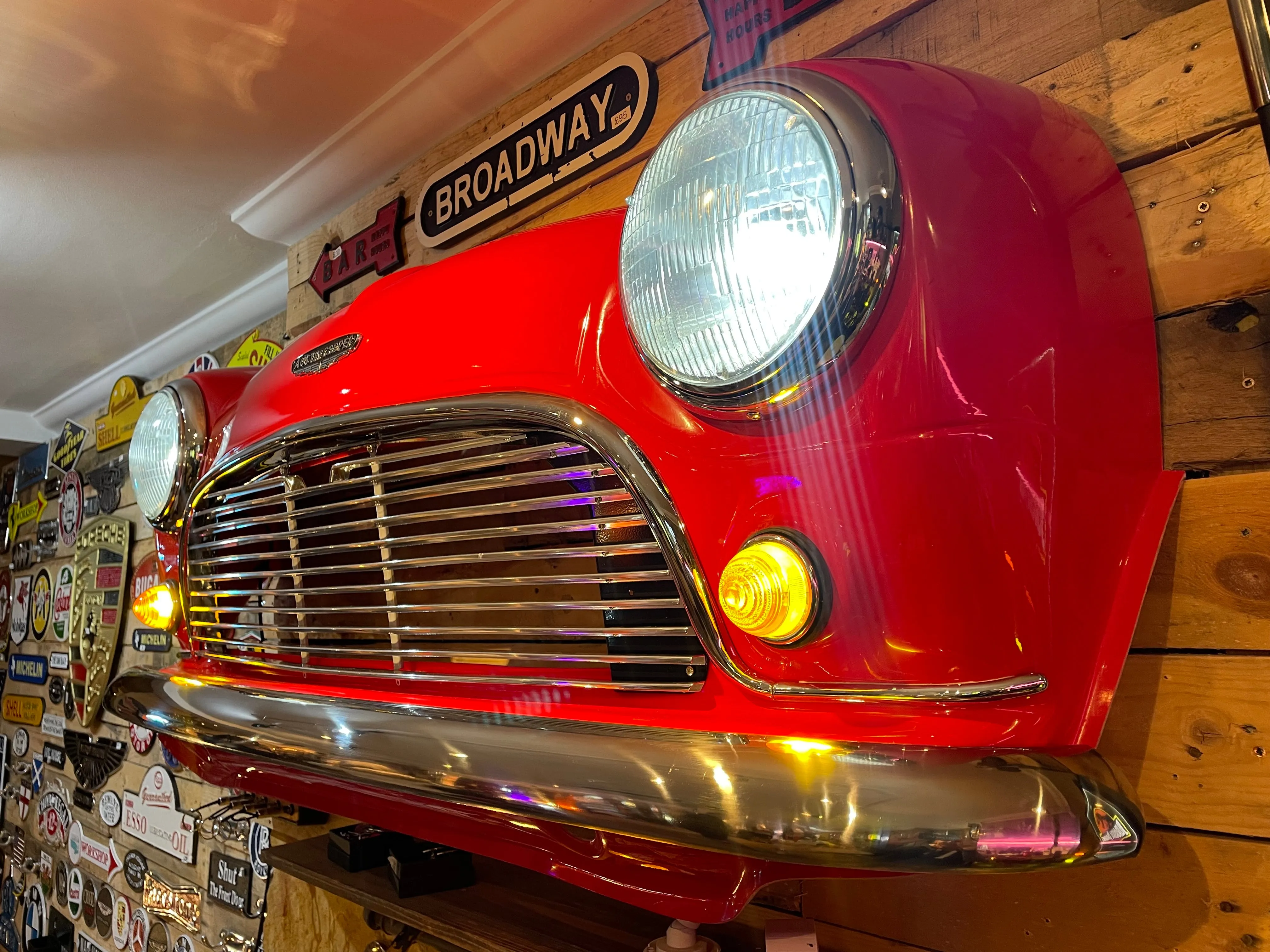 Classic Mini Cooper Front End Wall Art