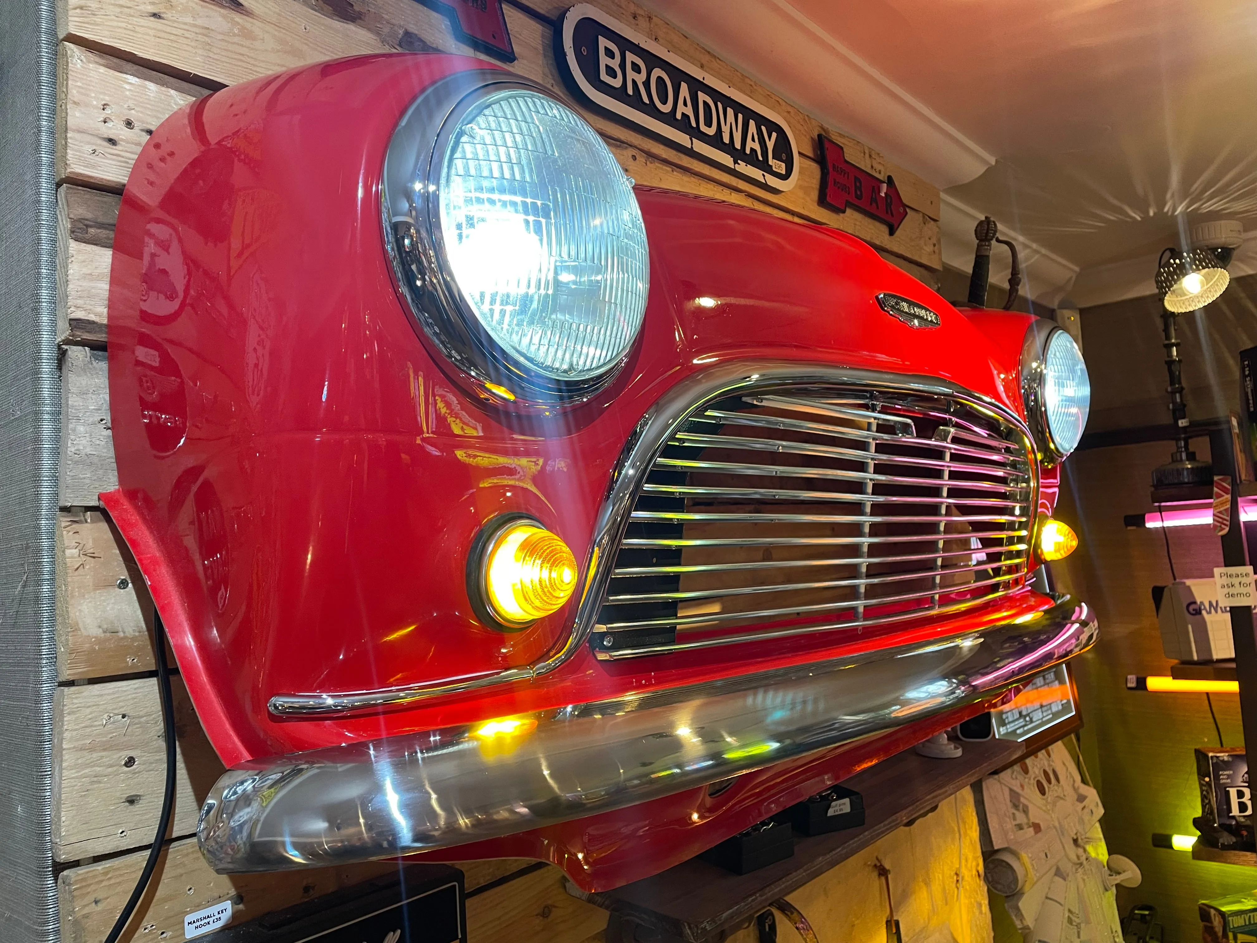 Classic Mini Cooper Front End Wall Art