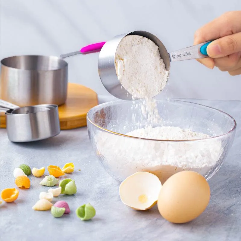 Color Stainless Steel Measuring Spoon 10-piece Set Measuring Cup With Scale Cup Measuring Spoon
