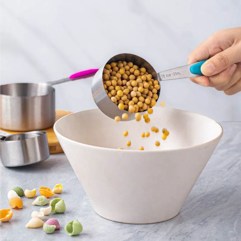 Color Stainless Steel Measuring Spoon 10-piece Set Measuring Cup With Scale Cup Measuring Spoon