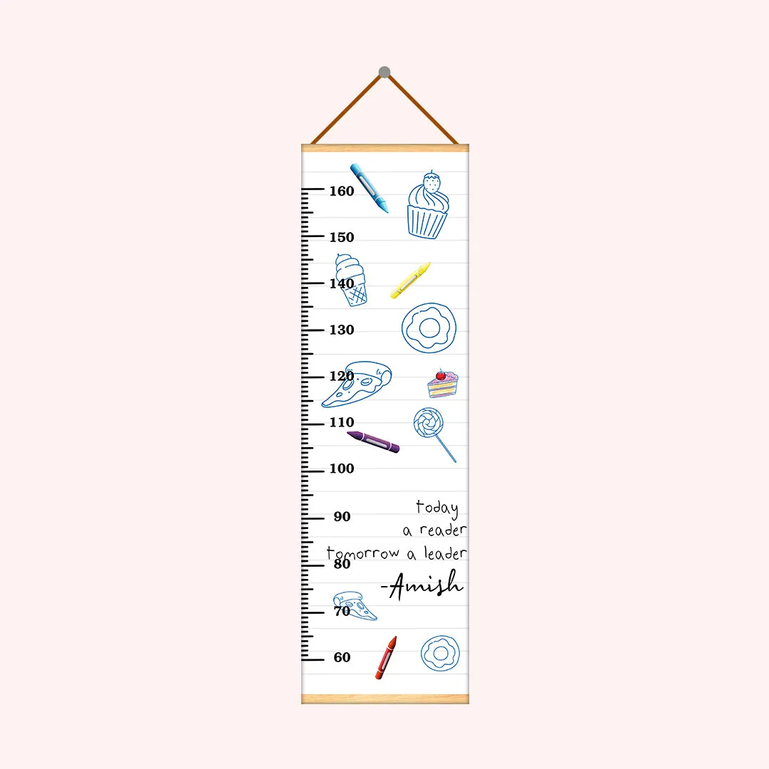 Cup Cake theme Kids Growth scale