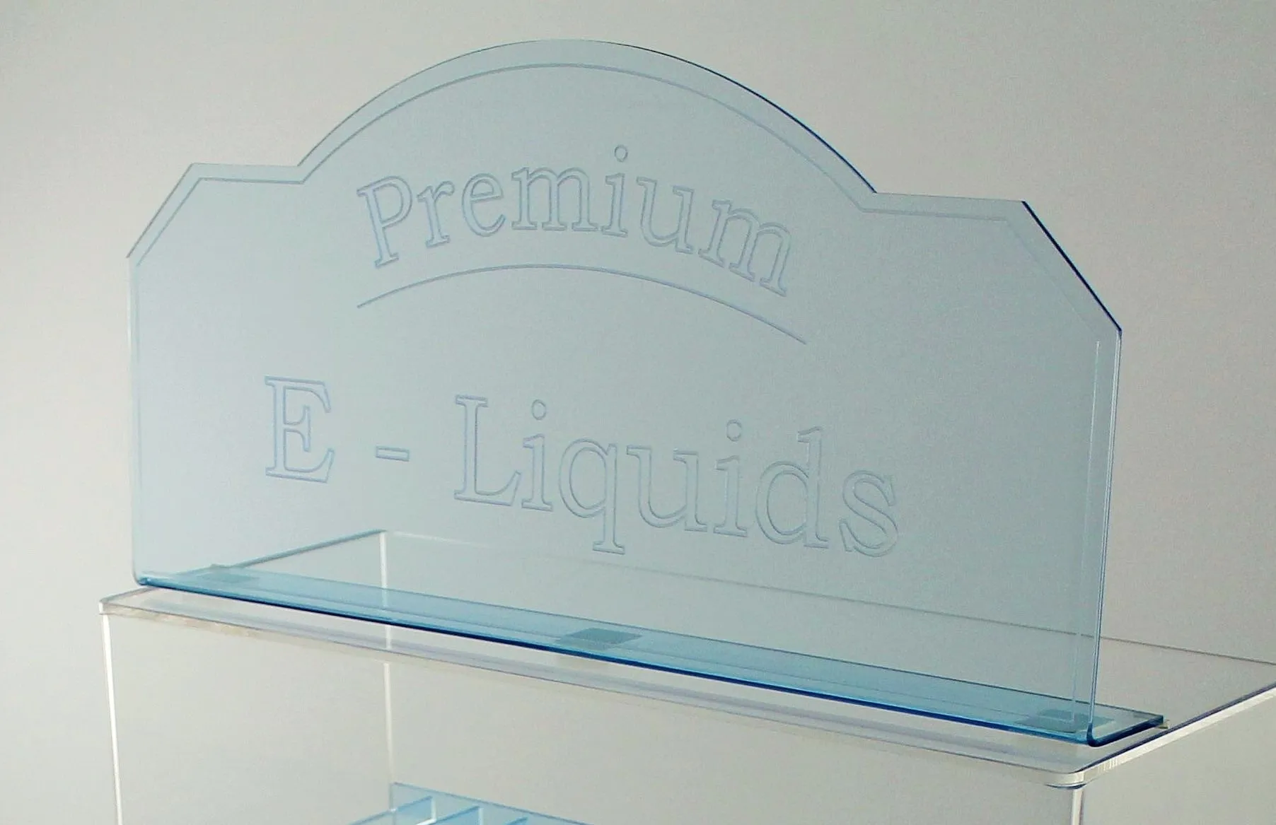 CUSTOM Eye Catching Fluorescent E-Liquid/E-Juice/ Oils Sign (insert your logo!)