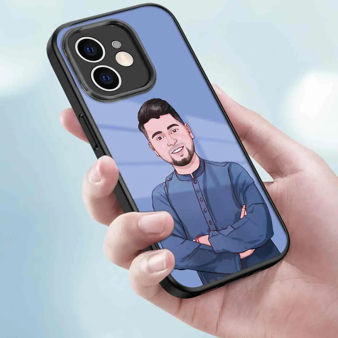 Custom Picture Case iPhone 12 Mobile Back Cover with Image - Cartoonify From Photo