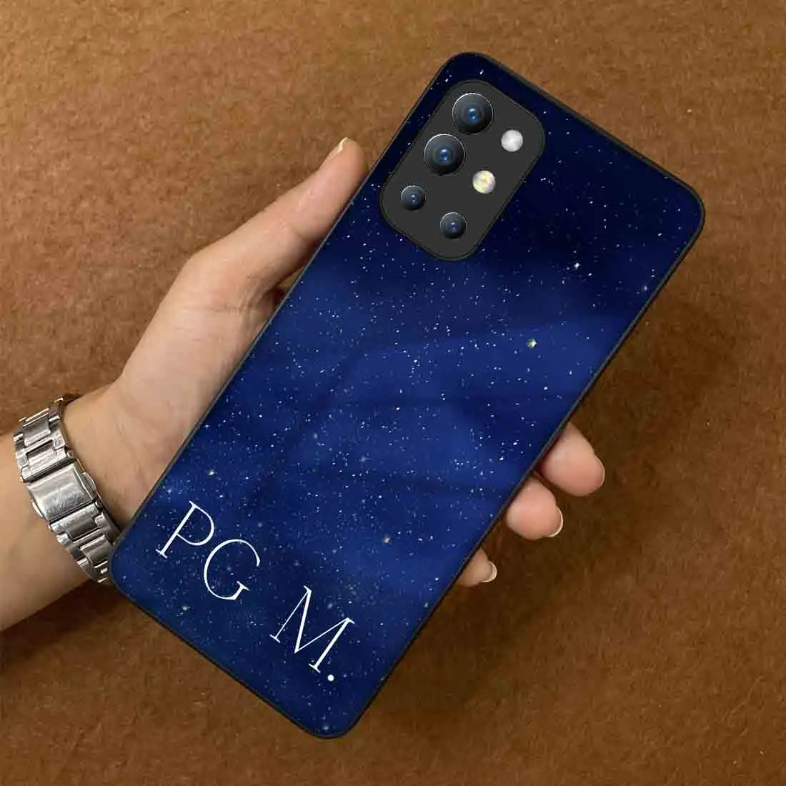 Customized Oneplus 9R Phone Cover Designer Phone Cases with Name - Starry Night
