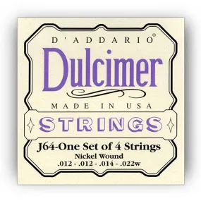 D'Addario Dulcimer 4 String, .012 - .022