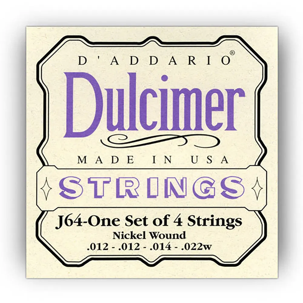 D'Addario Dulcimer 4 String, .012 - .022