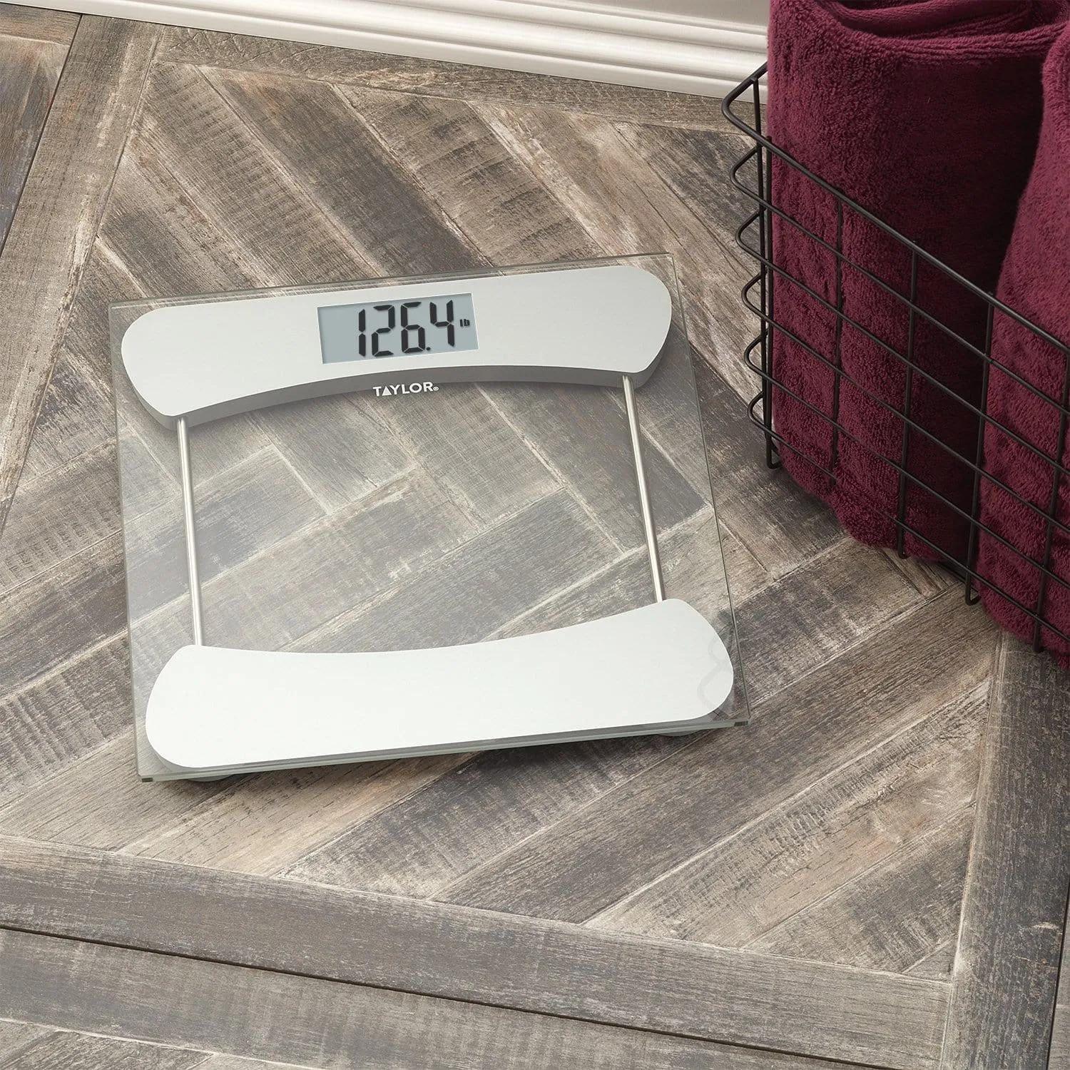 Digital Glass Scale with Stainless Steel