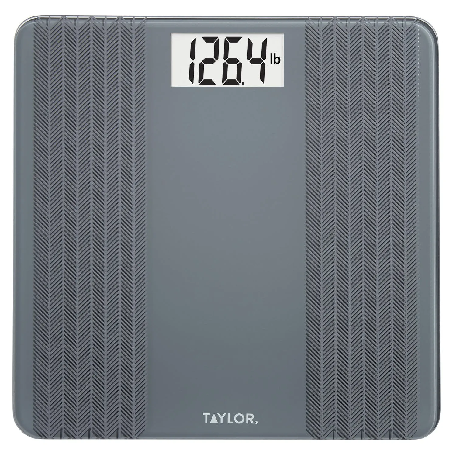 Digital Glass Scale with Textured Herringbone Design