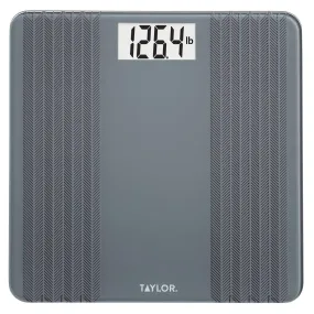 Digital Glass Scale with Textured Herringbone Design