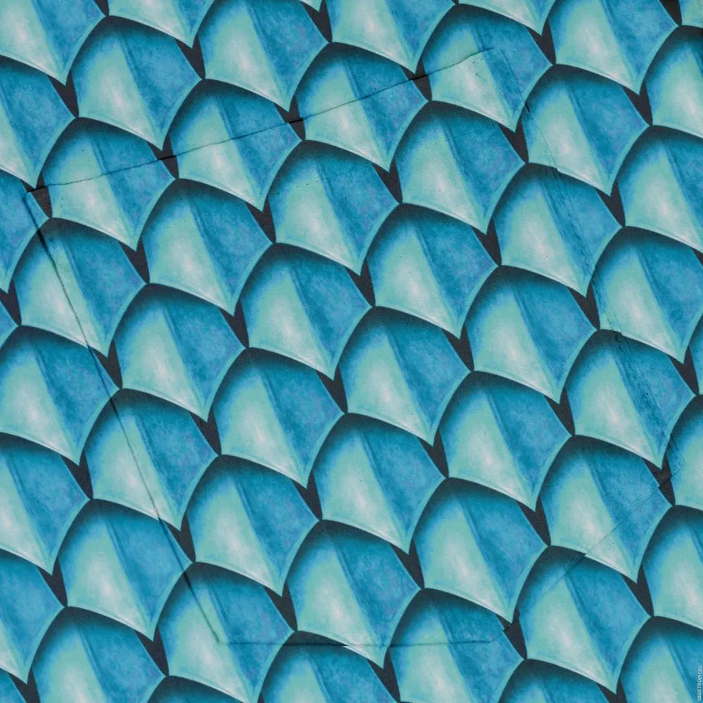 Dragon Scales Blue Dnd Button Up Shirt
