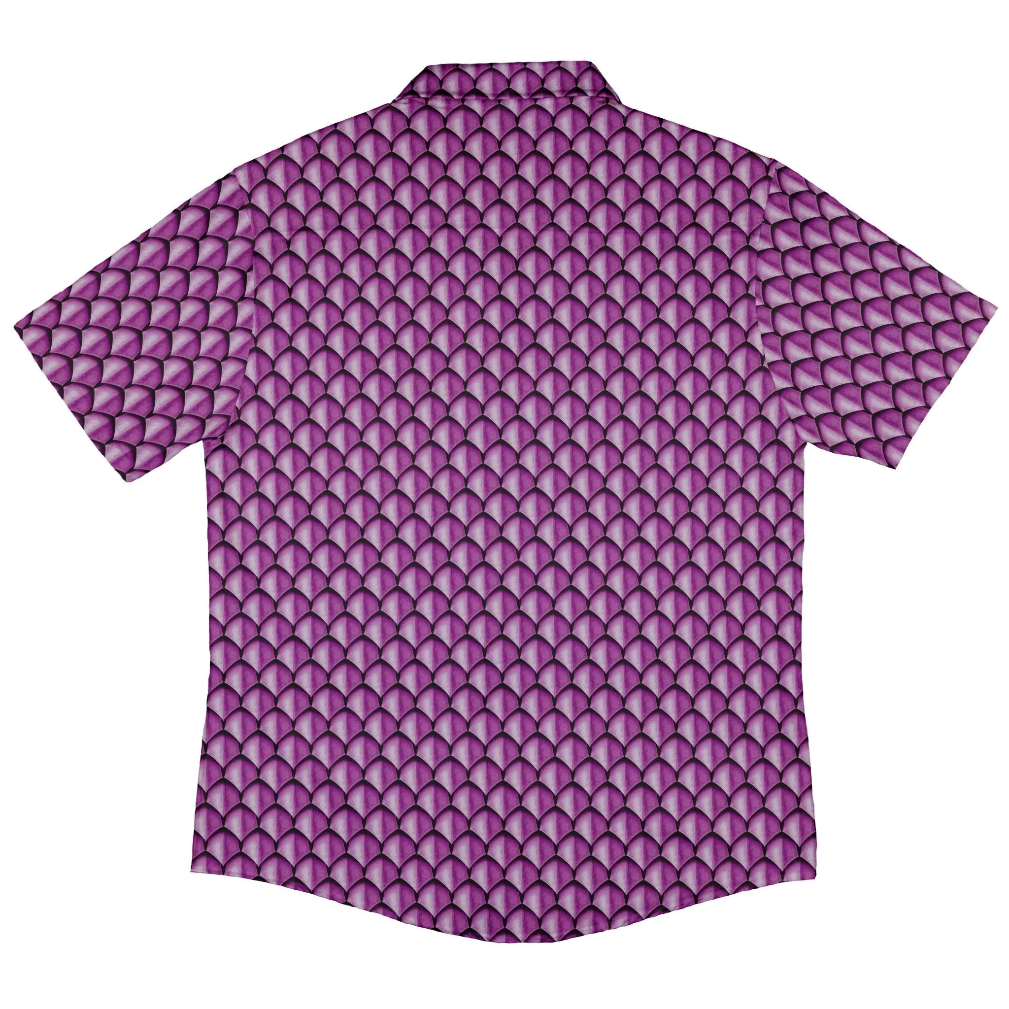Dragon Scales Pink Dnd Button Up Shirt