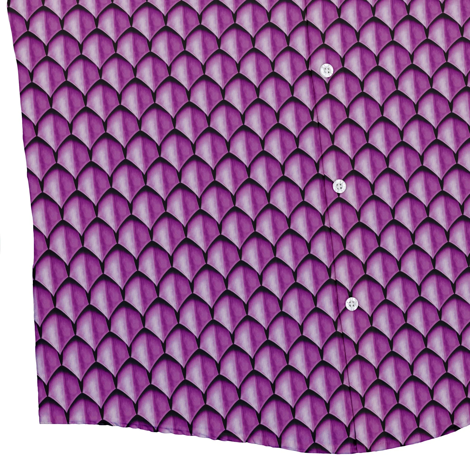 Dragon Scales Pink Dnd Button Up Shirt