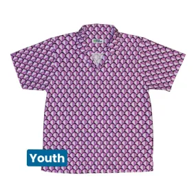 Dragon Scales Pink Dnd Youth Hawaiian Shirt