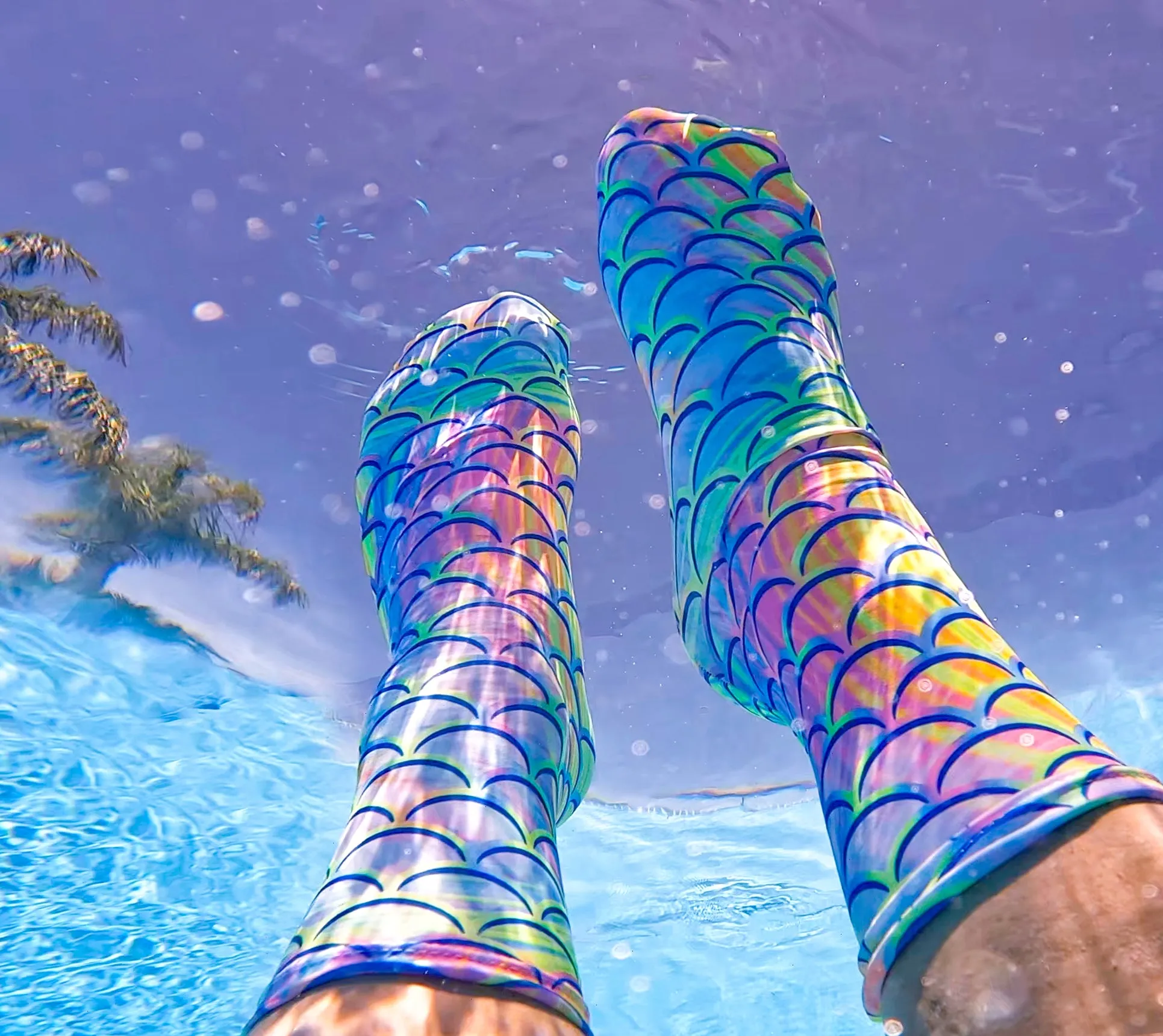 Eco-friendly Psychedelic Mermaid Dive Socks