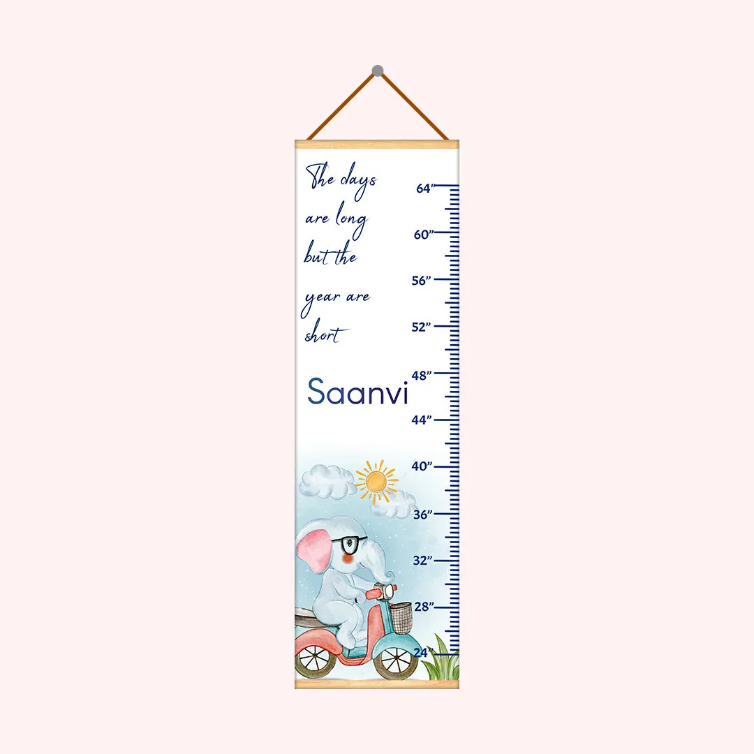 Elephant Driving Scooter theme Kids Growth scale
