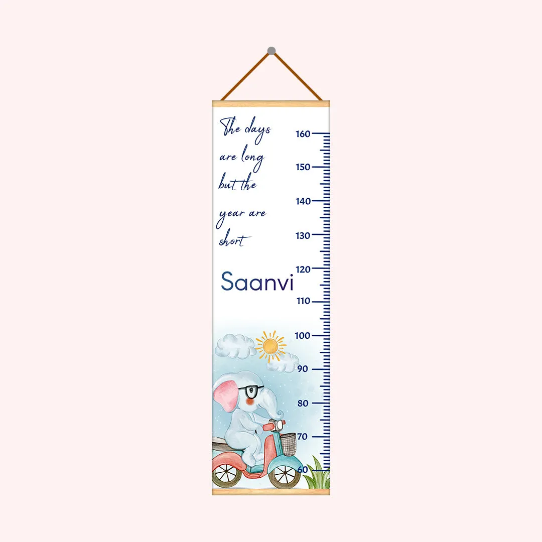 Elephant Driving Scooter theme Kids Growth scale