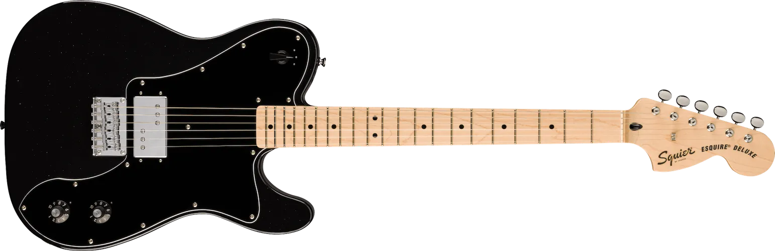 Fender Paranormal Esquire Deluxe, Black Pickguard, Metallic Black