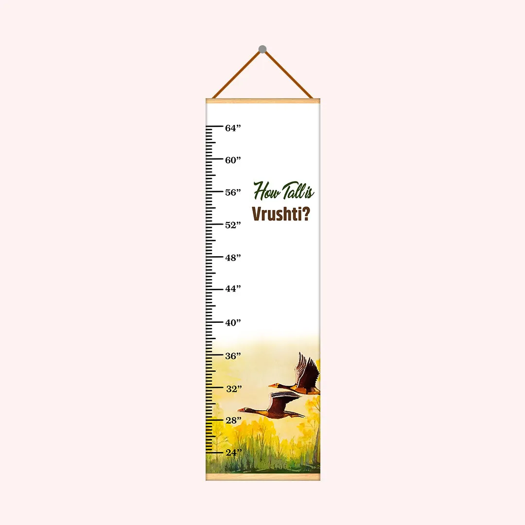 Flying Geese theme Kids Growth scale