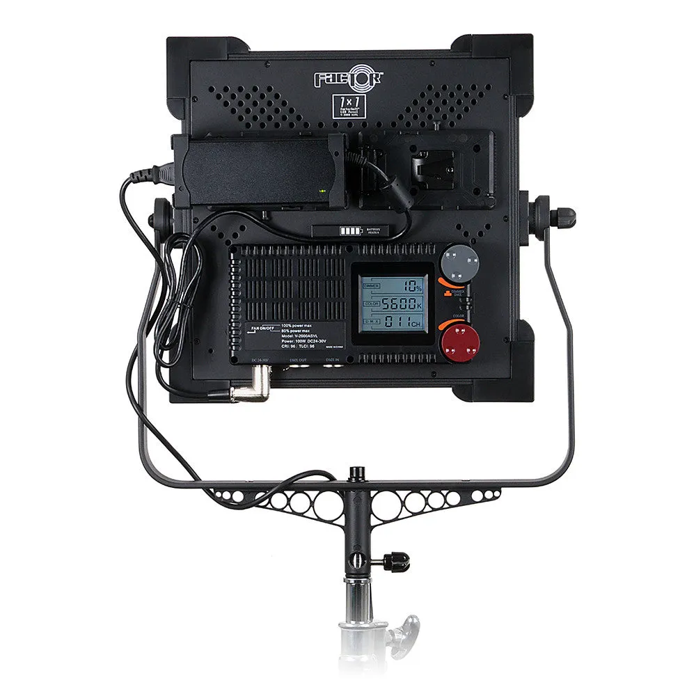 Fotodiox Pro FACTOR 1x1 V-2000ASVL Bicolor Dimmable Studio Light - Ultra-bright, Professional, Dual Color, Dimmable Photo/Video LED Light
