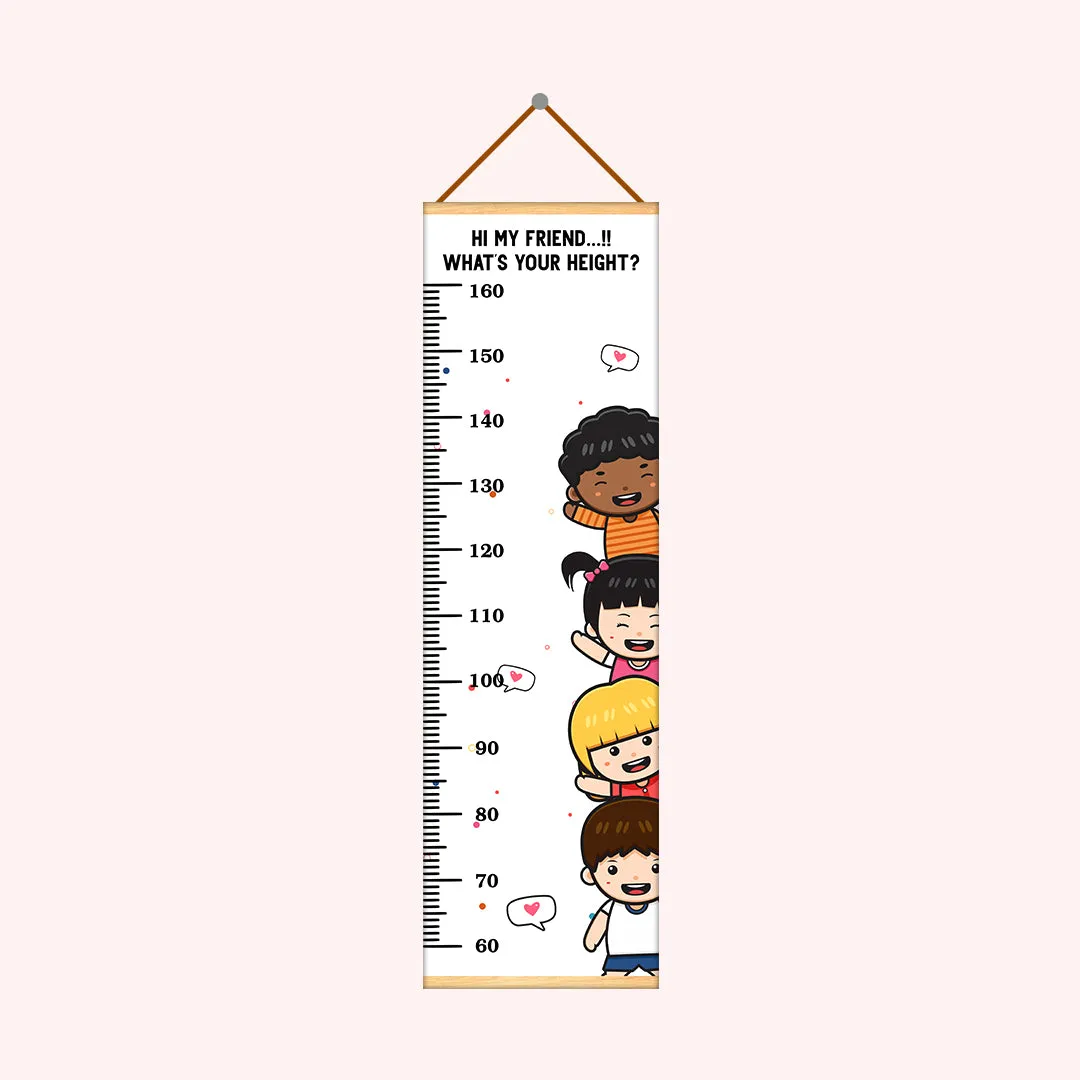 Friends theme Kids Growth scale