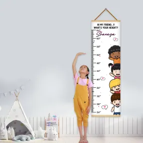 Friends theme Kids Growth scale