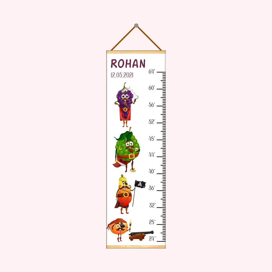 Fruit theme Kids Growth scale