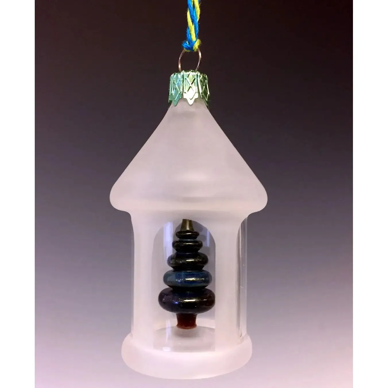 Gazebo Glass Ornament by Sage Churchill-Foster, Sage Studios