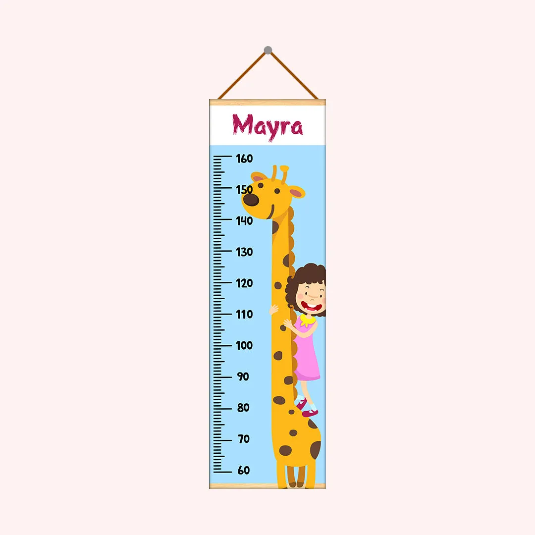 Giraffe theme Kids Growth scale