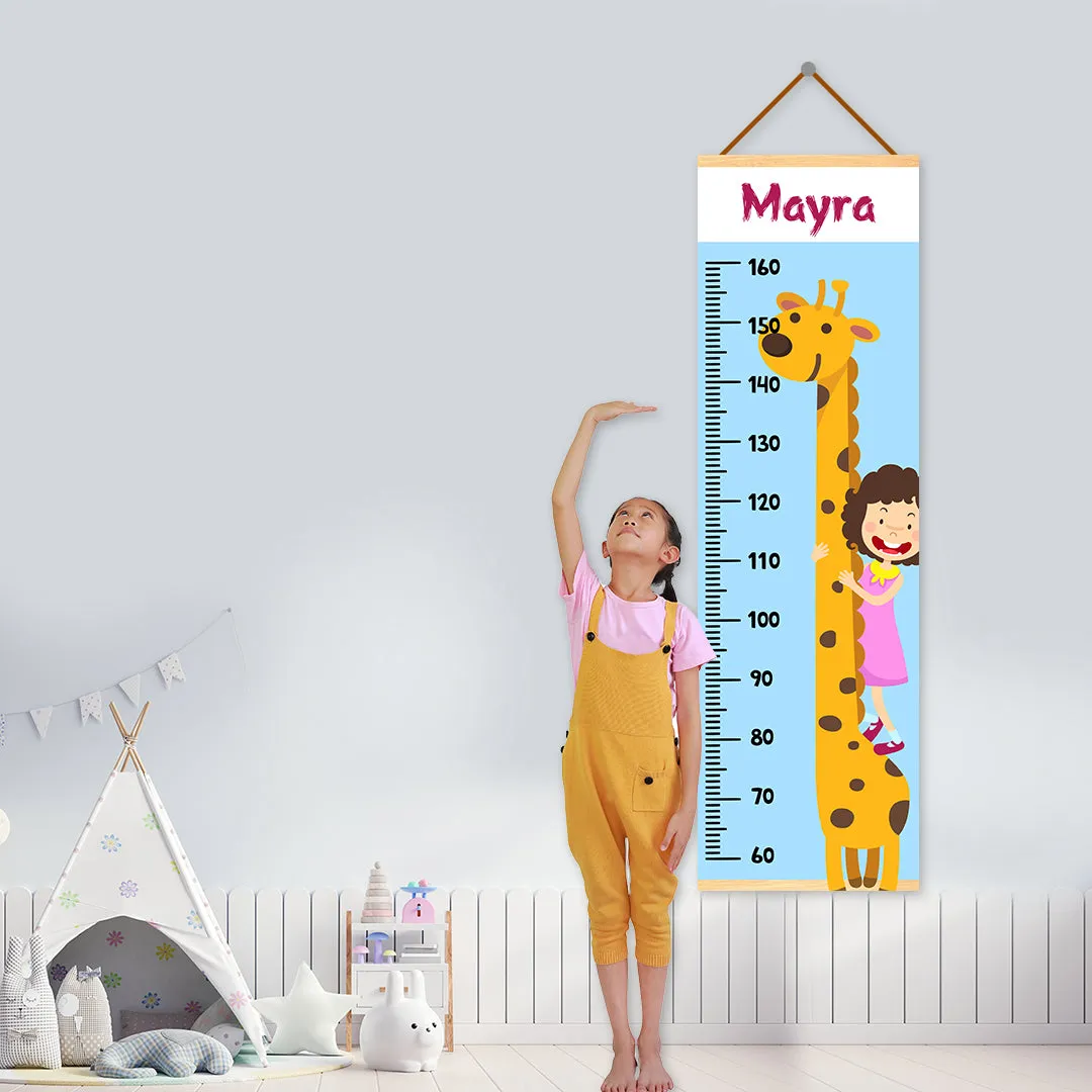 Giraffe theme Kids Growth scale