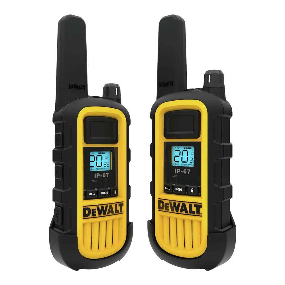 Heavy-Duty 2-Watt Jobsite FRS Walkie Talkies.