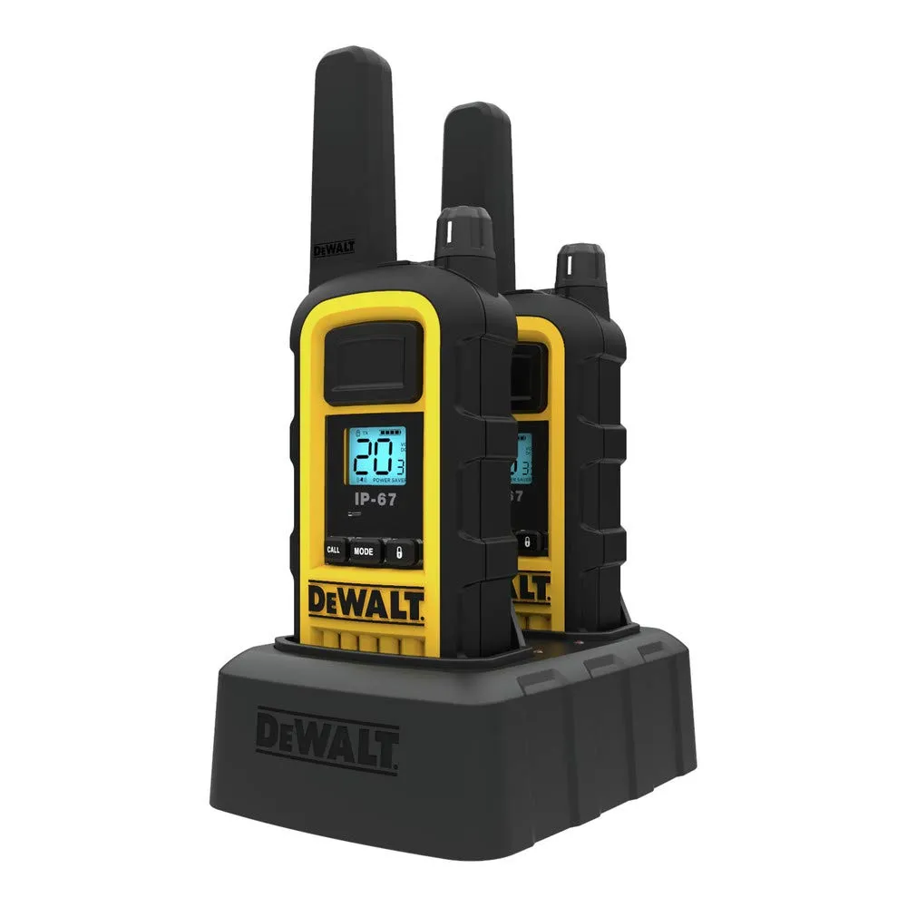 Heavy-Duty 2-Watt Jobsite FRS Walkie Talkies.