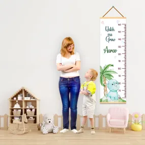 Hippopotamus theme Kids Growth scale