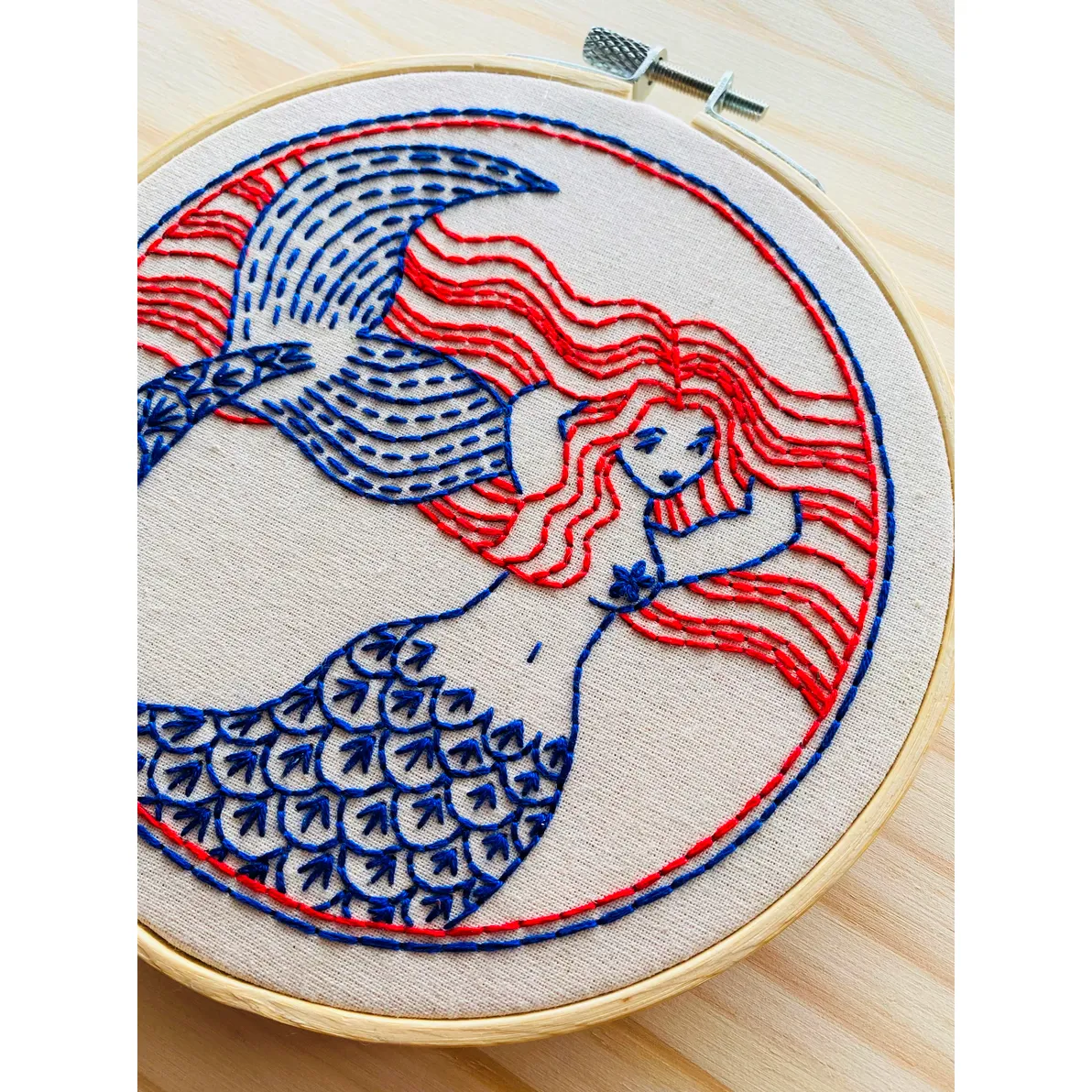 Hook, Line & Tinker ~ Mermaid Hair Don't Care Embroidery Kit
