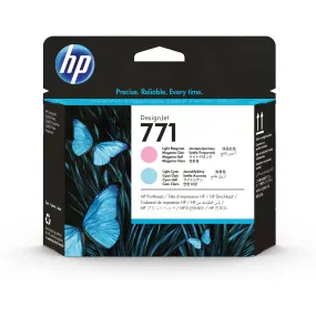 HP 771 Original Printhead - Light Magenta and Light Cyan CE019A