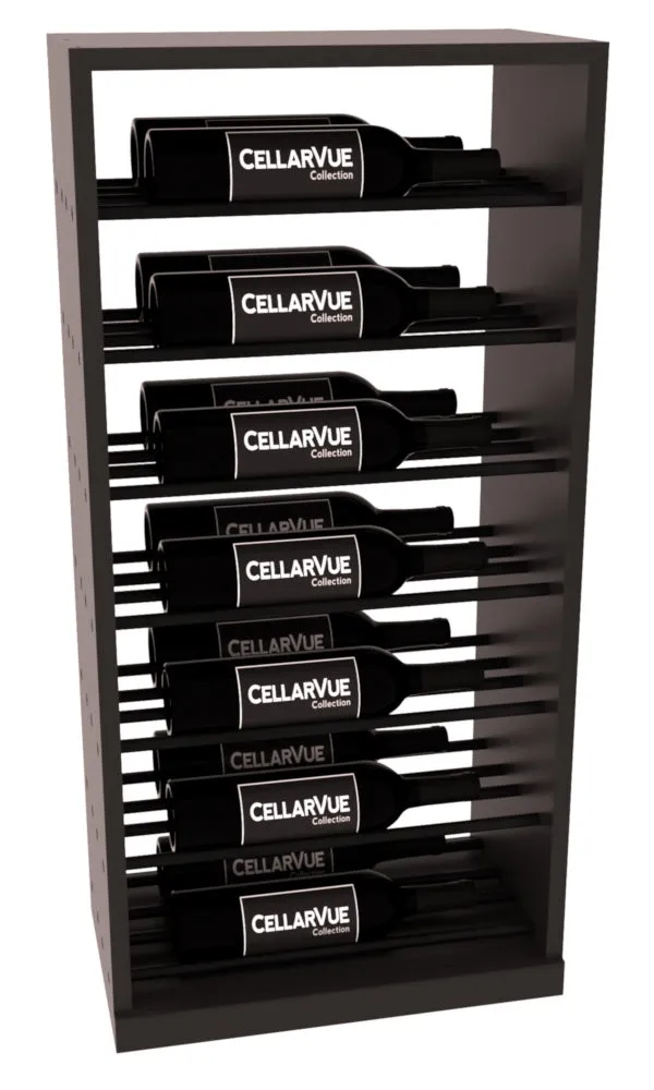 InstaCellar - 17.5" Horizontal Base Display - Black Metal Rods