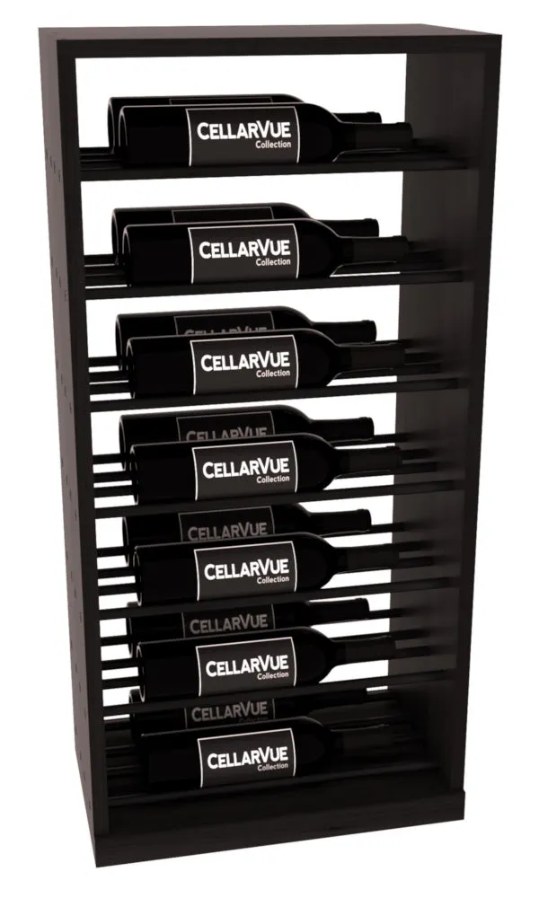 InstaCellar - 17.5" Horizontal Base Display - Black Metal Rods