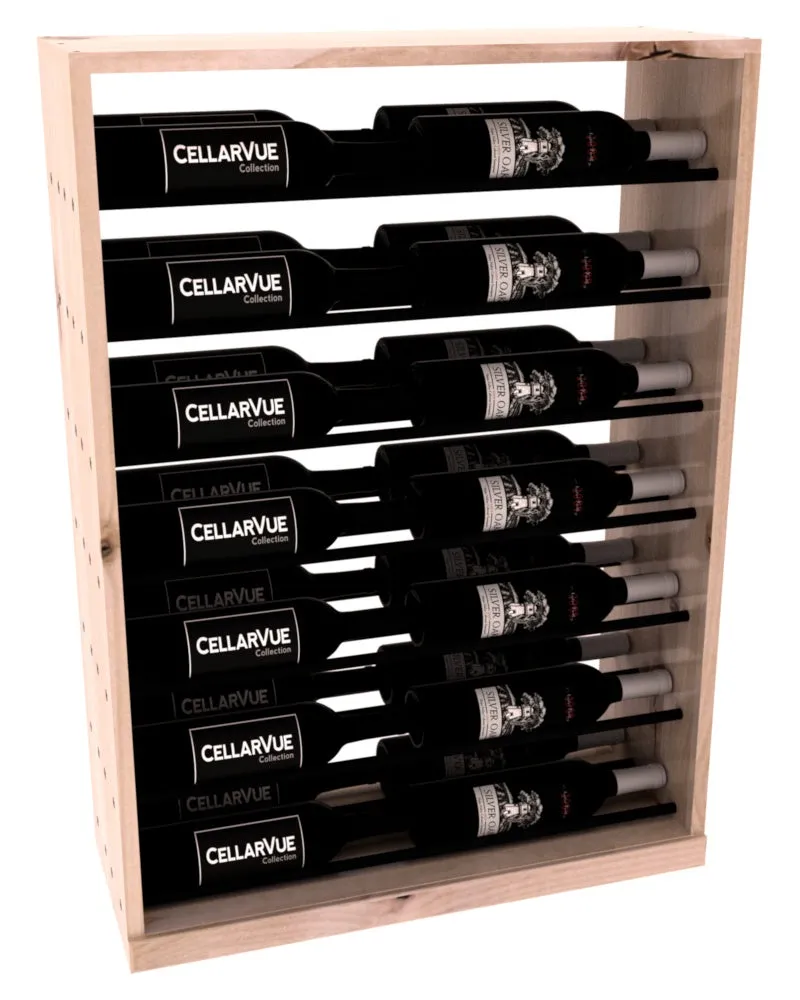 InstaCellar - 26" Horizontal Base Display - Black Metal Rods