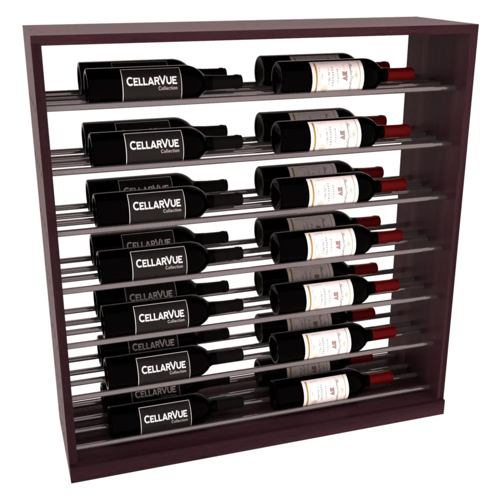 InstaCellar - 35" Horizontal Base Display - Gunmetal Rods
