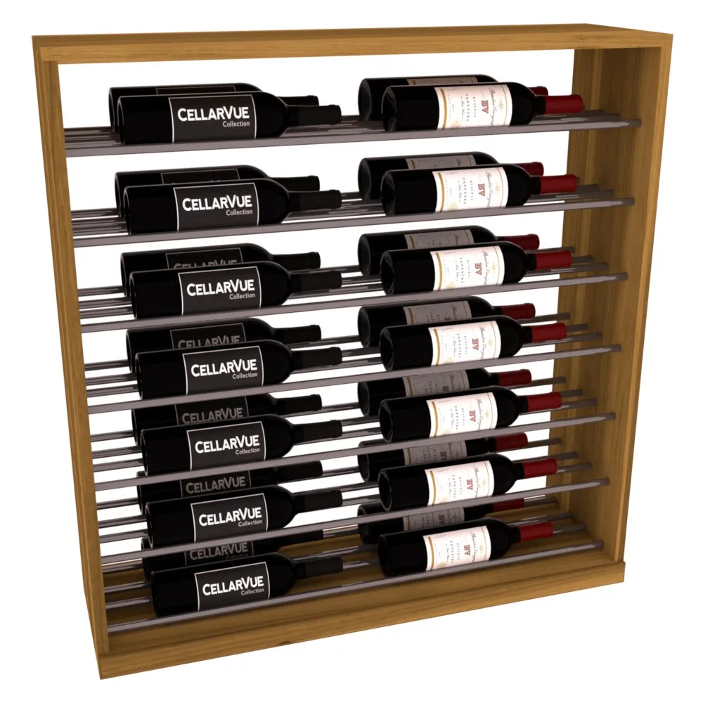 InstaCellar - 35" Horizontal Base Display - Gunmetal Rods