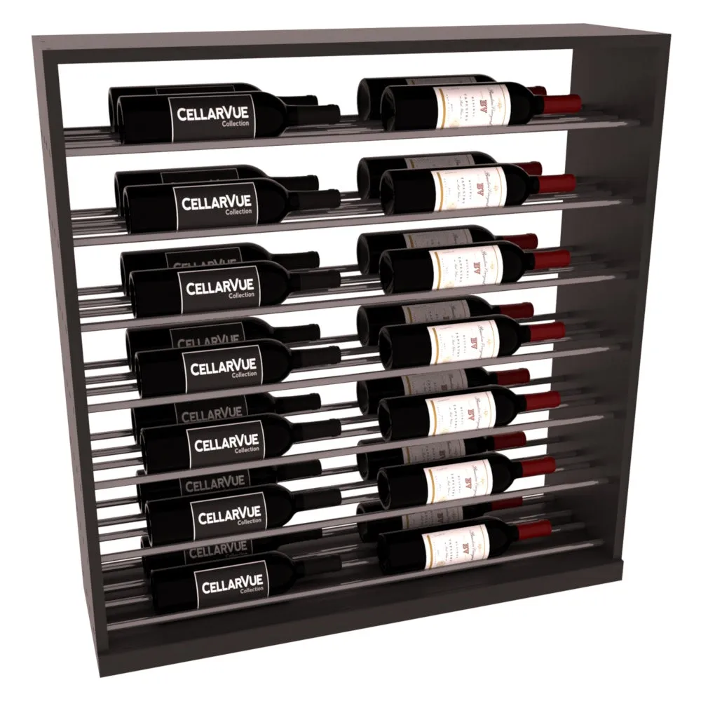 InstaCellar - 35" Horizontal Base Display - Gunmetal Rods