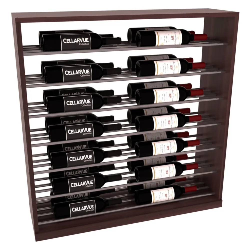 InstaCellar - 35" Horizontal Base Display - Gunmetal Rods